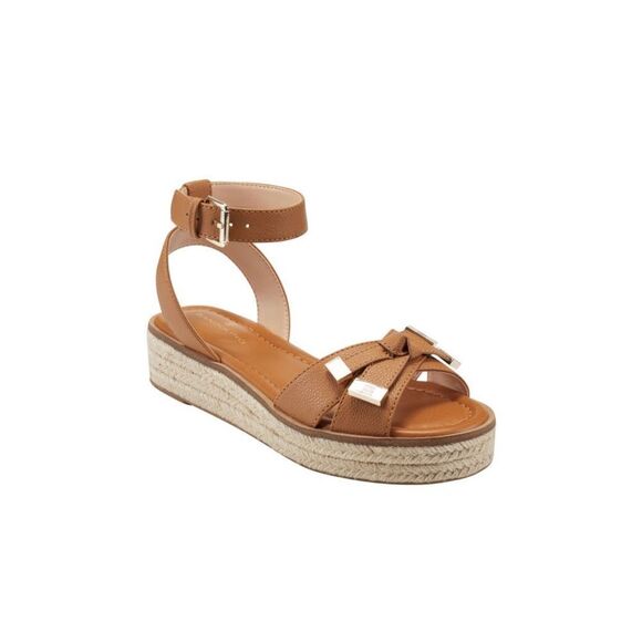 Bandolino Womens BN PATTII 3 Brown Faux Leather Espadrilles Shoes NWT Sz… - Picture 1 of 9